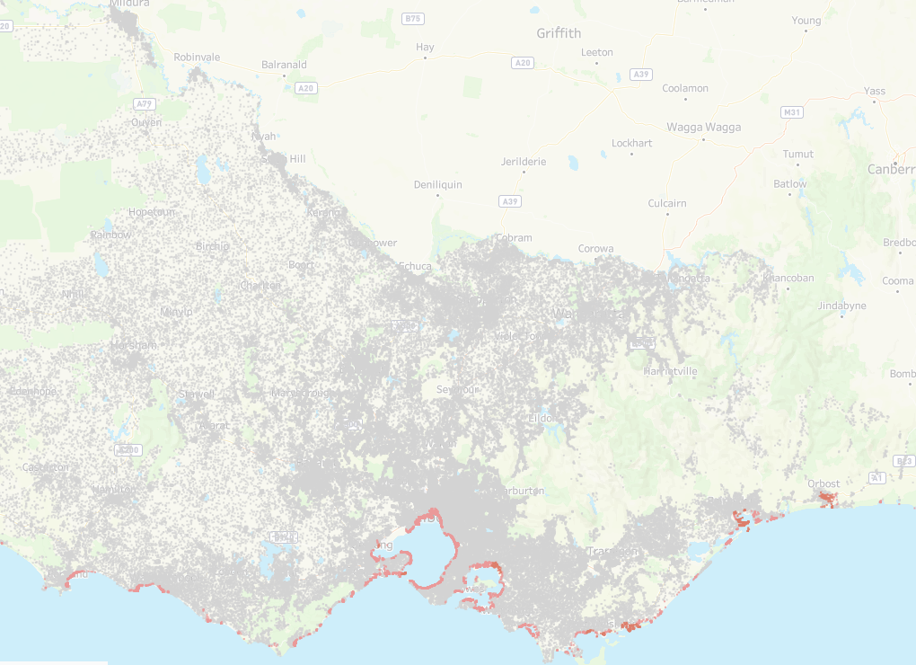 Rising sea levels affecting Victoria